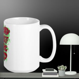 White glossy mug